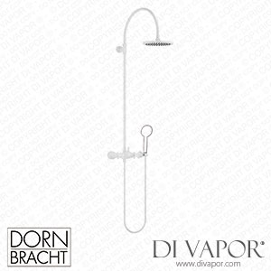 Dornbracht Tara Showerpipe with Shower Mixer without Hand Shower - Matte White 26 632 892-10 Spare Parts