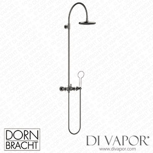 Dornbracht Tara Showerpipe with Shower Mixer without Hand Shower - Brushed Dark Platinum 26 632 892-99 Spare Parts