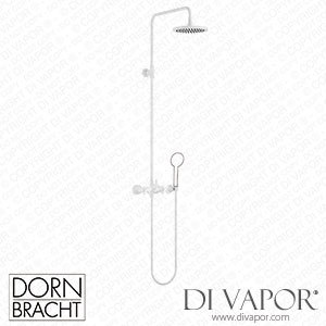Dornbracht Tara Showerpipe without Hand Shower - Matte White 26 633 892-10 Spare Parts