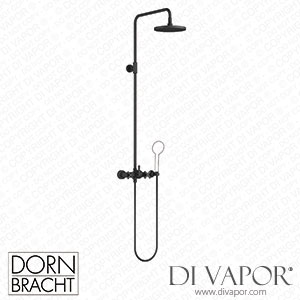 Dornbracht Tara Showerpipe without Hand Shower - Matte Black 26 633 892-33 Spare Parts