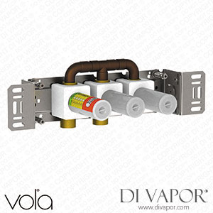 Vola Two-Handle Build-in Mixer, for High Flow, with Fixed Outlet Socket (2600) Spare Parts