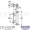 Grohe 26003003 GEN1 Mixer Spare Diagram