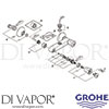 Grohe 26009001 Mixer Spare Tech Diagram