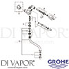 Grohe 26013000 Mixer Spare Tech Diagram