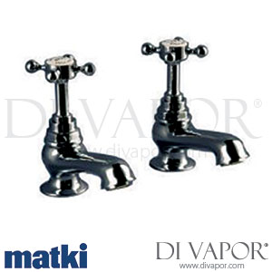 Matki 2601CP Invincible Pair Of 1/2 Basin Taps with Cross Heads Spare Parts