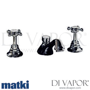Matki 2604CP Invincible Three Hole Basin Mixer Tap with Low Level Spout Spare Parts
