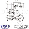 Grohe Euphoria System 310 Shower System Thermostatic Mixer Dimensions