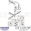 Grohe Euphoria System 310 Shower System Thermostatic Mixer Spares
