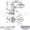 Grohe 26186000 Spare Diagram