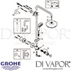 Grohe Retrofit System 210 Shower System Diverter Spares
