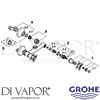 Grohe 26202000 Mixer Spare Tech Diagram