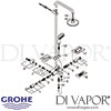 Grohe Tempesta Cosmopolitan 160 Shower System Bath Thermostat Spares
