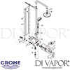 Grohe Tempesta Cosmopolitan 160 Shower System Single Lever Mixer Spares