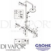 Grohe 26224001 Spare Tech Diagram