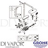 Grohe 26250LS0 Spare Tech Diagram