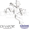 Grohe 26342000 Mixer Spare Tech Diagram