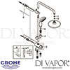 Grohe Tempesta System 180 Flex Shower System Diverter Spares