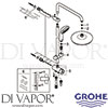 Grohe 26382001 Spare Tech Diagram