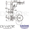 Grohe 26384001 Mixer Spare Diagram