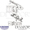 Grohe Euphoria SmartControl System 310 Duo Shower System Thermostat Spares