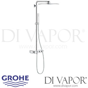 Grohe 26508000 Euphoria SmartControl System 310 Cube Duo Shower System with Thermostat Spare Parts