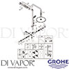 Grohe 26711000 Mixer Spare Tech Diagram