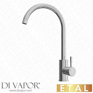 ETAL 268XT ETAL Holly Single-Lever Mono Mixer Kitchen Tap Chrome Spare Parts