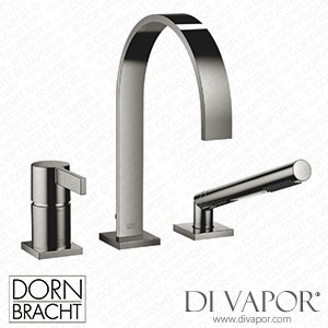 Dornbracht Mem Three-Hole Single-Lever Bath Mixer for Bath Rim Or Tile Edge Installation - Platinum 27 412 782-08 Spare Parts