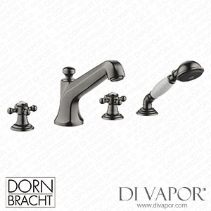 Dornbracht Madison Bath Shower Set for Bath Rim Or Tile Edge Installation - Brushed Dark Platinum 27 502 360-99 Spare Parts