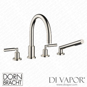 Dornbracht Tara Bath Shower Set for Bath Rim Or Tile Edge Installation - Platinum 27 512 882-08 Spare Parts