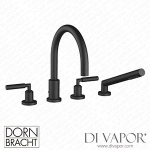 Dornbracht Tara Bath Shower Set for Bath Rim Or Tile Edge Installation - Matte Black 27 512 882-33 Spare Parts