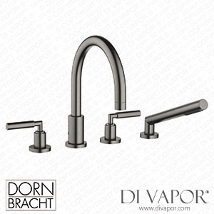 Dornbracht Tara Bath Shower Set for Bath Rim Or Tile Edge Installation - Brushed Dark Platinum 27 512 882-99 Spare Parts