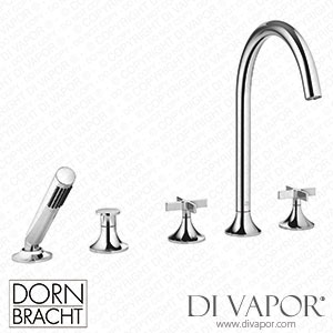 Dornbracht Five Hole Tub Set for Deck Mounted Tub Installation with Diverter 27522809 00 Spare Parts