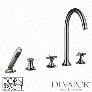 Dornbracht Vaia Five-Hole Bath Mixer for Deck Mounting with Diverter - Platinum 27 522 809-08 Spare Parts