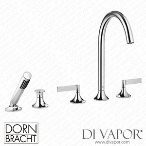 Dornbracht Five Hole Tub Set for Deck Mounted Tub Installation with Diverter 27522819 00 Spare Parts
