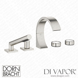 Dornbracht Cyo Five-Hole Bath Mixer for Bath Rim Or Tile Edge Installation - Brushed Platinum 27 523 811-06 Spare Parts