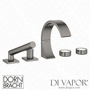 Dornbracht Cyo Five-Hole Bath Mixer for Bath Rim Or Tile Edge Installation - Brushed Dark Platinum 27 523 811-99 Spare Parts