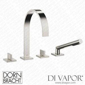 Dornbracht Mem Bath Shower Set for Bath Rim Or Tile Edge Installation - Brushed Platinum 27 532 782-06 Spare Parts