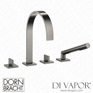 Dornbracht Mem Bath Shower Set for Bath Rim Or Tile Edge Installation - Brushed Dark Platinum 27 532 782-99 Spare Parts