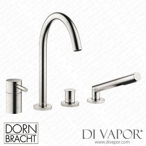 Dornbracht Meta Bath Shower Set for Bath Rim Or Tile Edge Installation - Brushed Platinum 27 632 661-06 Spare Parts