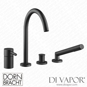 Dornbracht Meta Bath Shower Set for Bath Rim Or Tile Edge Installation - Matte Black 27 632 661-33 Spare Parts