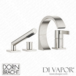 Dornbracht Cyo Bath Shower Set for Bath Rim Or Tile Edge Installation - Brushed Platinum 27 632 811-06 Spare Parts