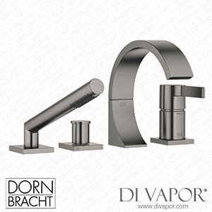 Dornbracht Cyo Bath Shower Set for Bath Rim Or Tile Edge Installation - Brushed Dark Platinum 27 632 811-99 Spare Parts