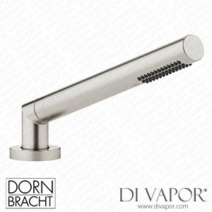 Dornbracht Series Specific Hand Shower Set for Bath Rim Or Tile Edge Installation - Brushed Platinum 27 702 979-06 Spare Parts