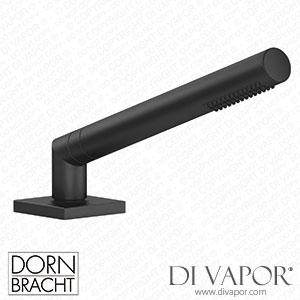 Dornbracht Series Specific Hand Shower Set for Bath Rim Or Tile Edge Installation - Matte Black 27 702 980-33 Spare Parts