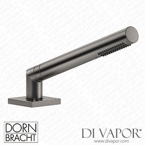 Dornbracht Series Specific Hand Shower Set for Bath Rim Or Tile Edge Installation - Brushed Dark Platinum 27 702 980-99 Spare Parts