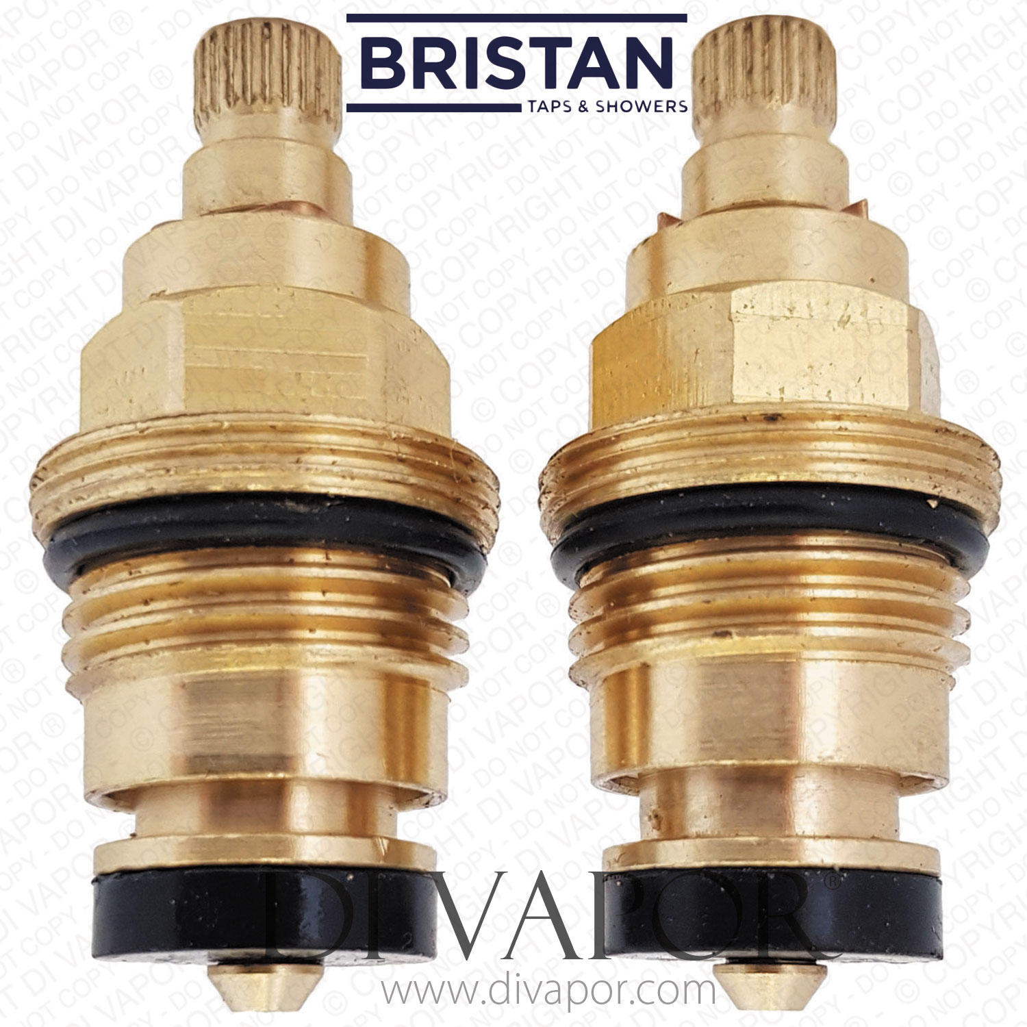 Bristan 2701851300 Colonial 1/2" On/Off Pair Tap Cartridges