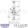 Grohe Aquatower 3000 Dual Shower System Dimensions