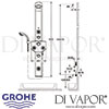 Grohe Aquatower 3000 Dual Shower System Dimensions