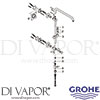 Grohe 27031000 Spare Tech Diagram